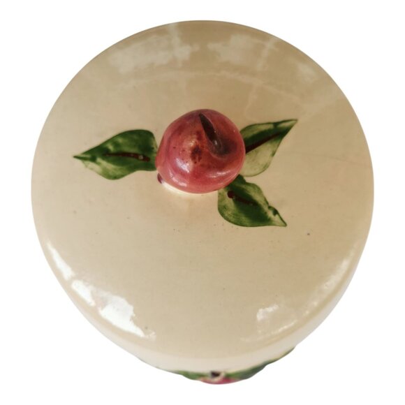 Vintage MCM Apple Ceramic Cookie Jar by Los Angeles Pottery #520 - Picture 2 of 16